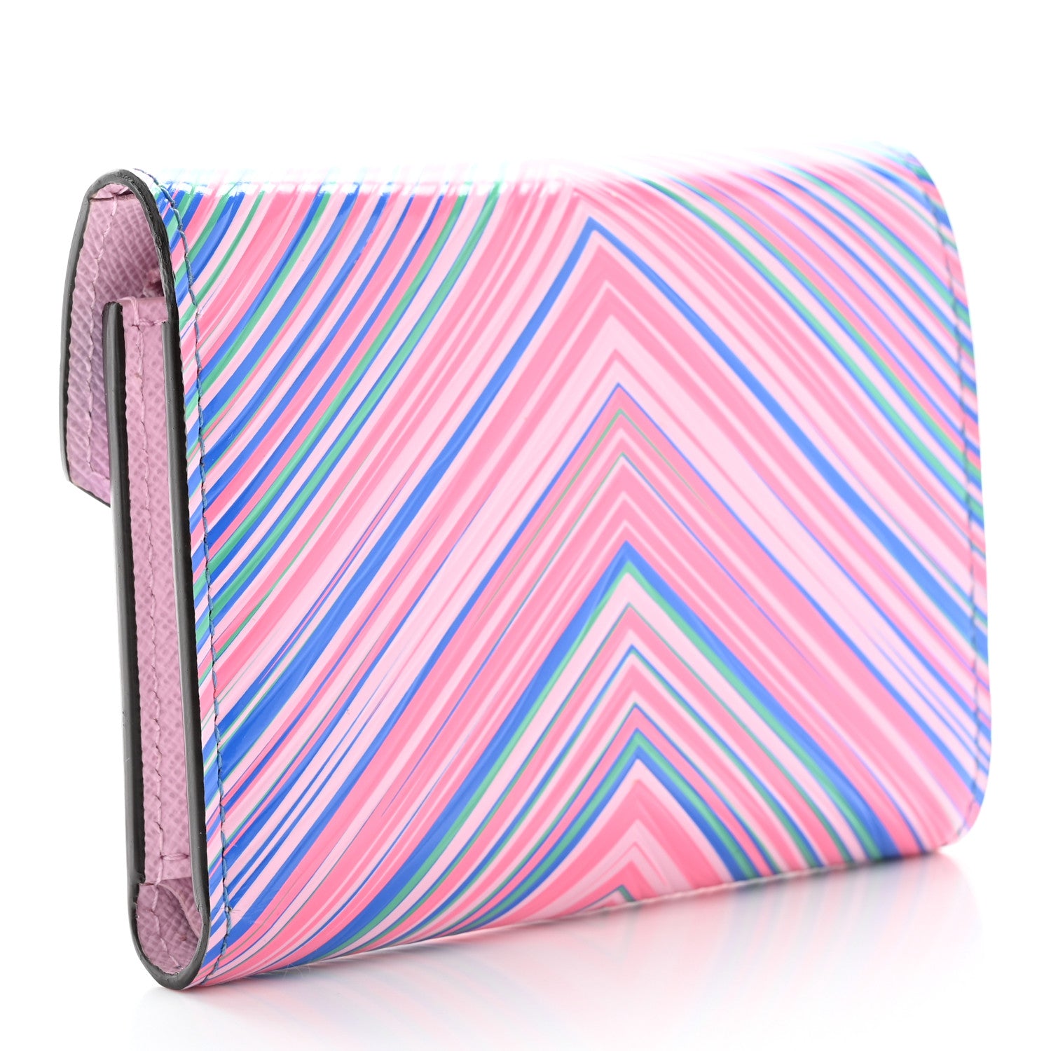 Louis Vuitton Epi Tropical Victorine Wallet Blue Rose 3 of 12