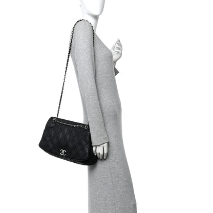 Chanel Calfskin Quilted CC Curvy Flap Black 2 of 11