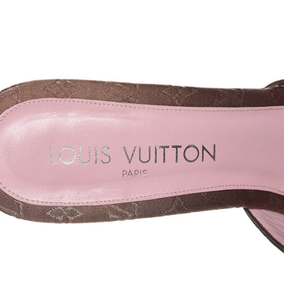 Louis Vuitton Satin Monogram Mules 39 Brown 6 of 13