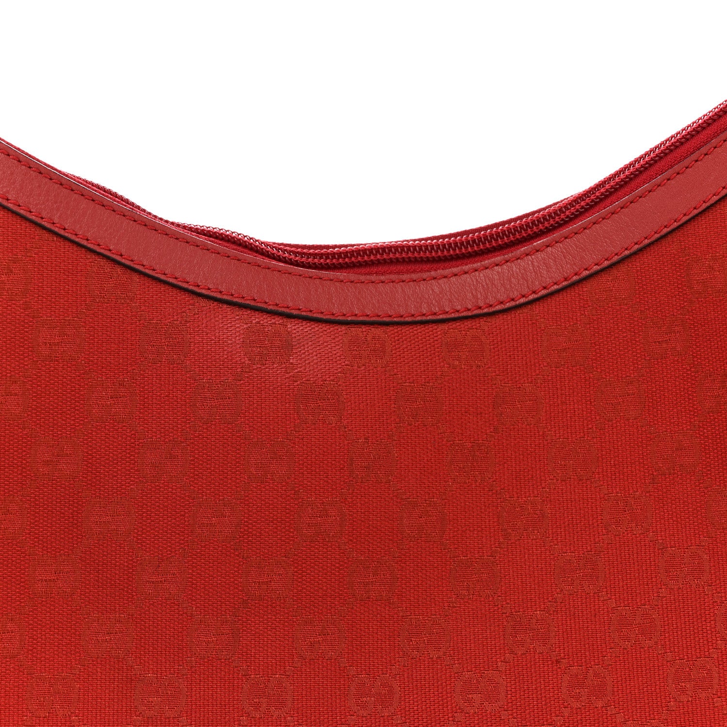 Gucci Monogram Half Moon Hobo Red 8 of 13