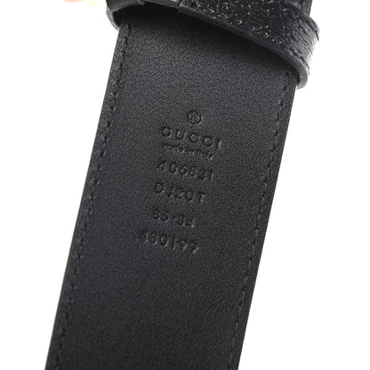 Gucci Textured Calfskin Double G 40mm Belt 85 34 Black 3 of 5