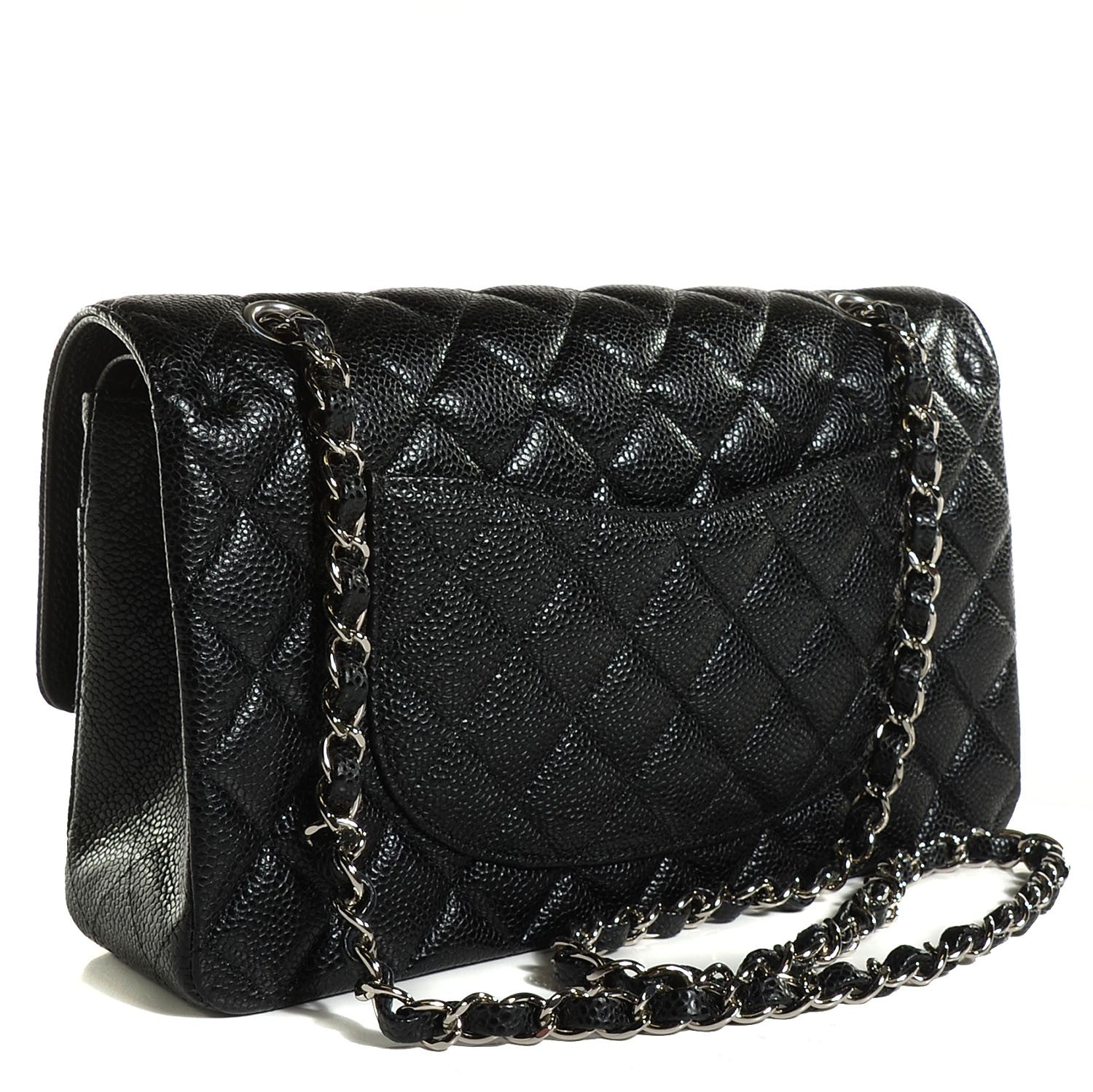 Chanel Caviar Quilted Medium Double Flap Black 3 of 8