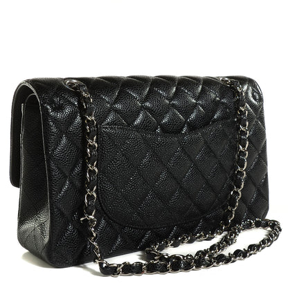 Chanel Caviar Quilted Medium Double Flap Black 3 of 8