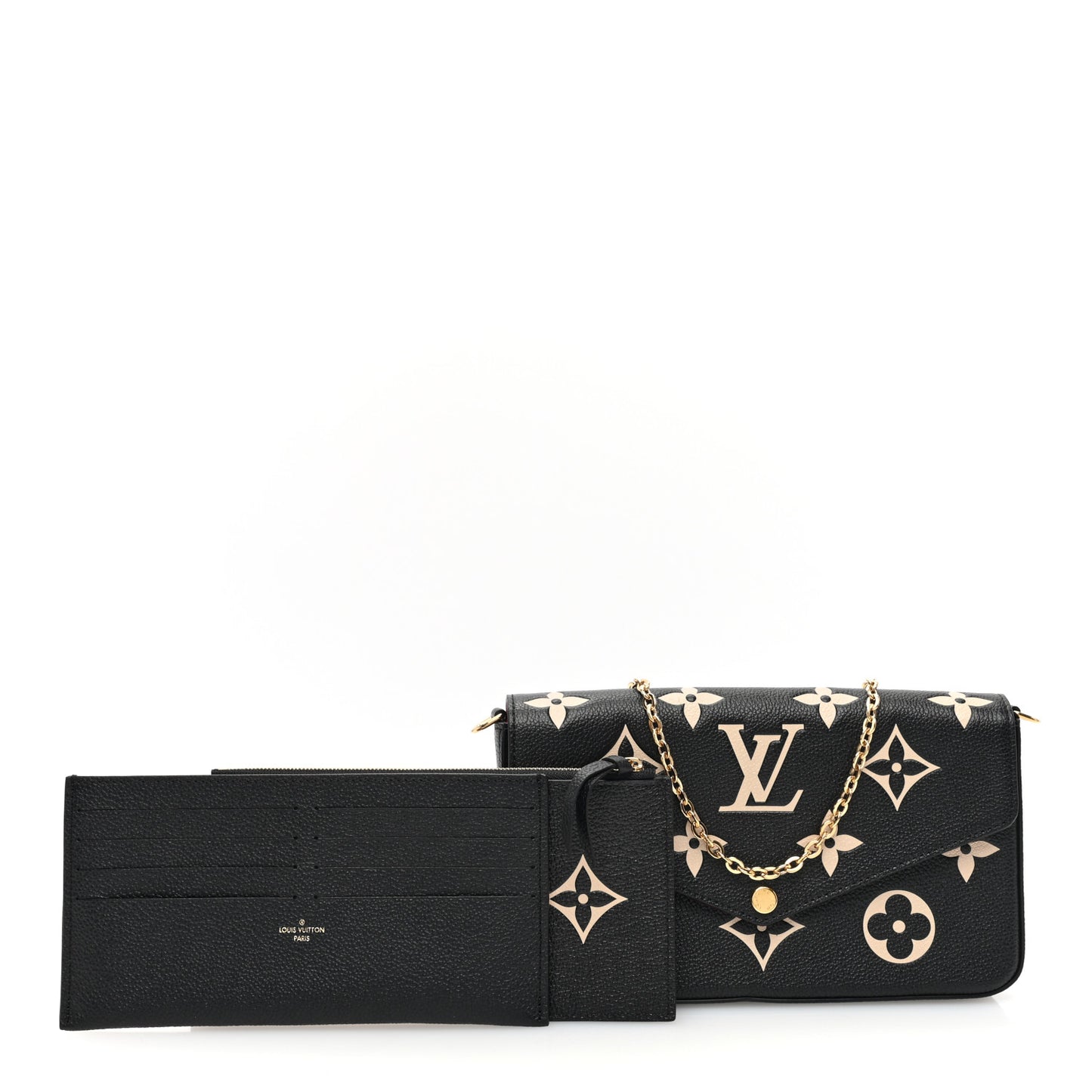 Empreinte Monogram Giant Felicie Pochette Black Beige