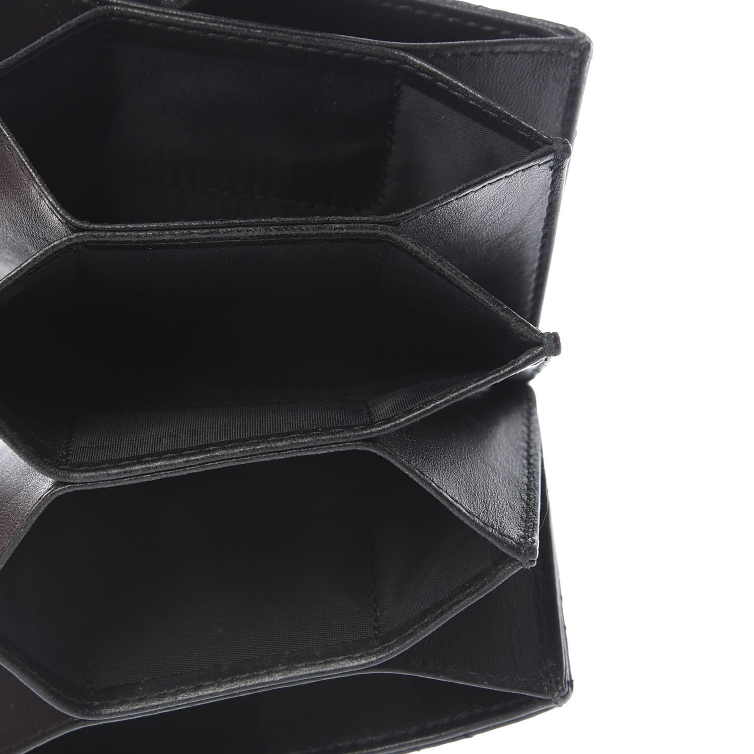 Christian Dior Lambskin Cannage Lady Dior 5-Gusset Card Holder Black 5 of 7