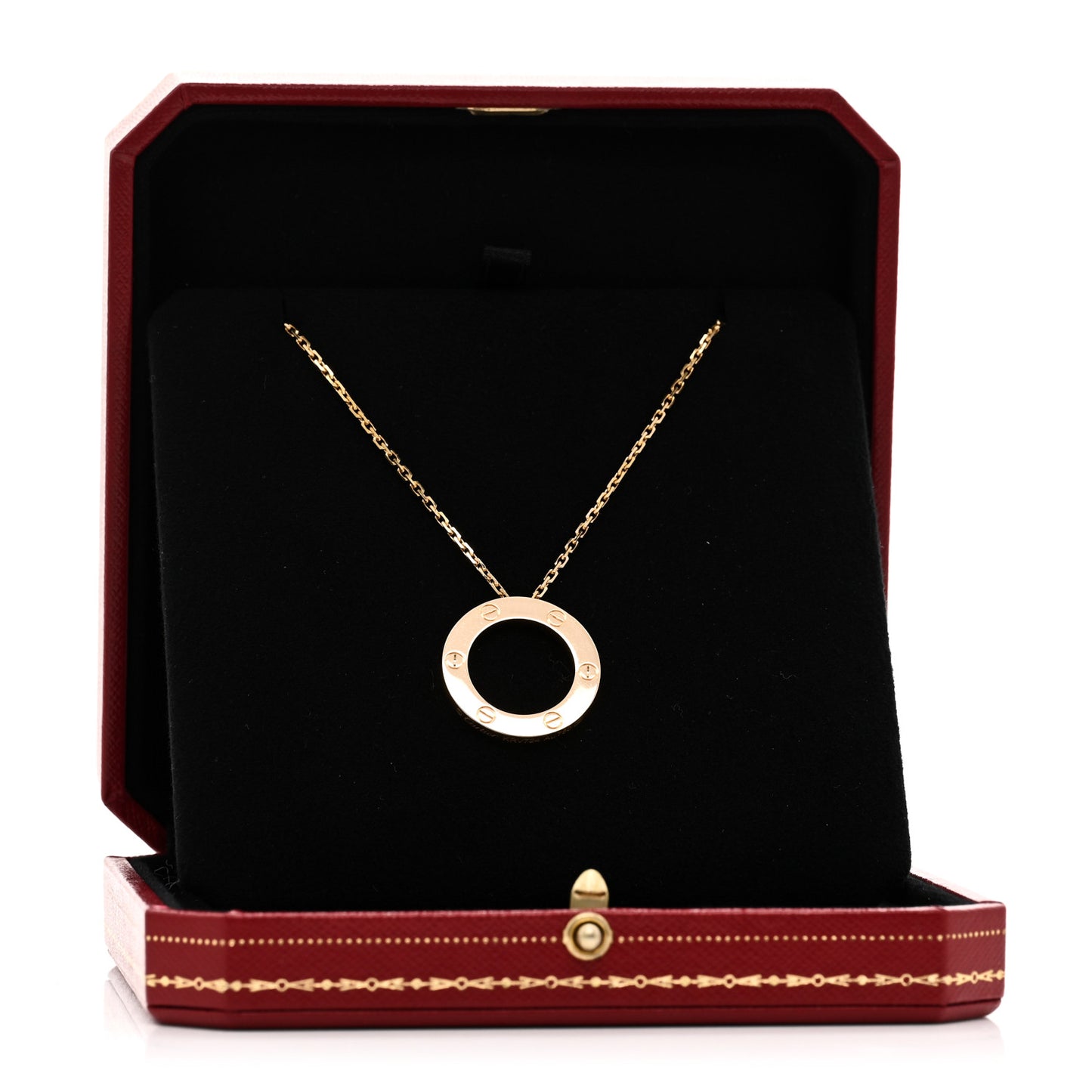18K Yellow Gold LOVE Pendant Necklace