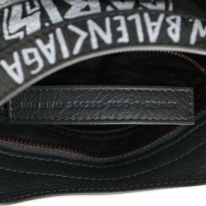 Balenciaga Agneau Arena Graffiti All Over Classic Hardware Mini City Gris Fossile White 7 of 10