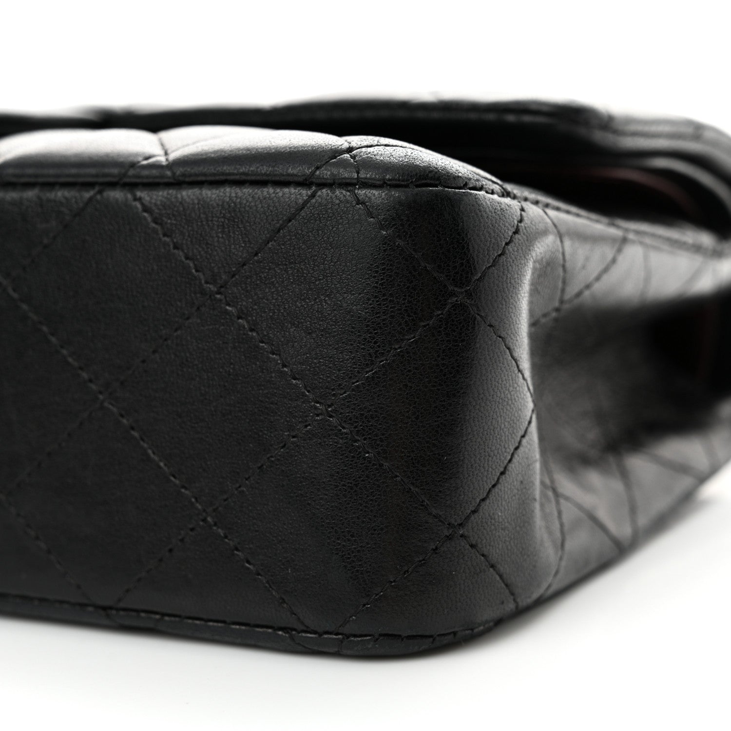 Chanel Lambskin Quilted Medium Double Flap Black 10 of 19