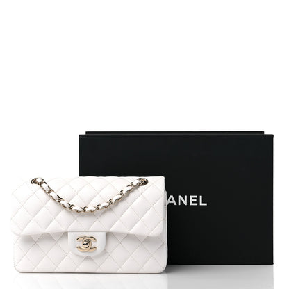Chanel Caviar Quilted Small Double Flap White 10 of 10