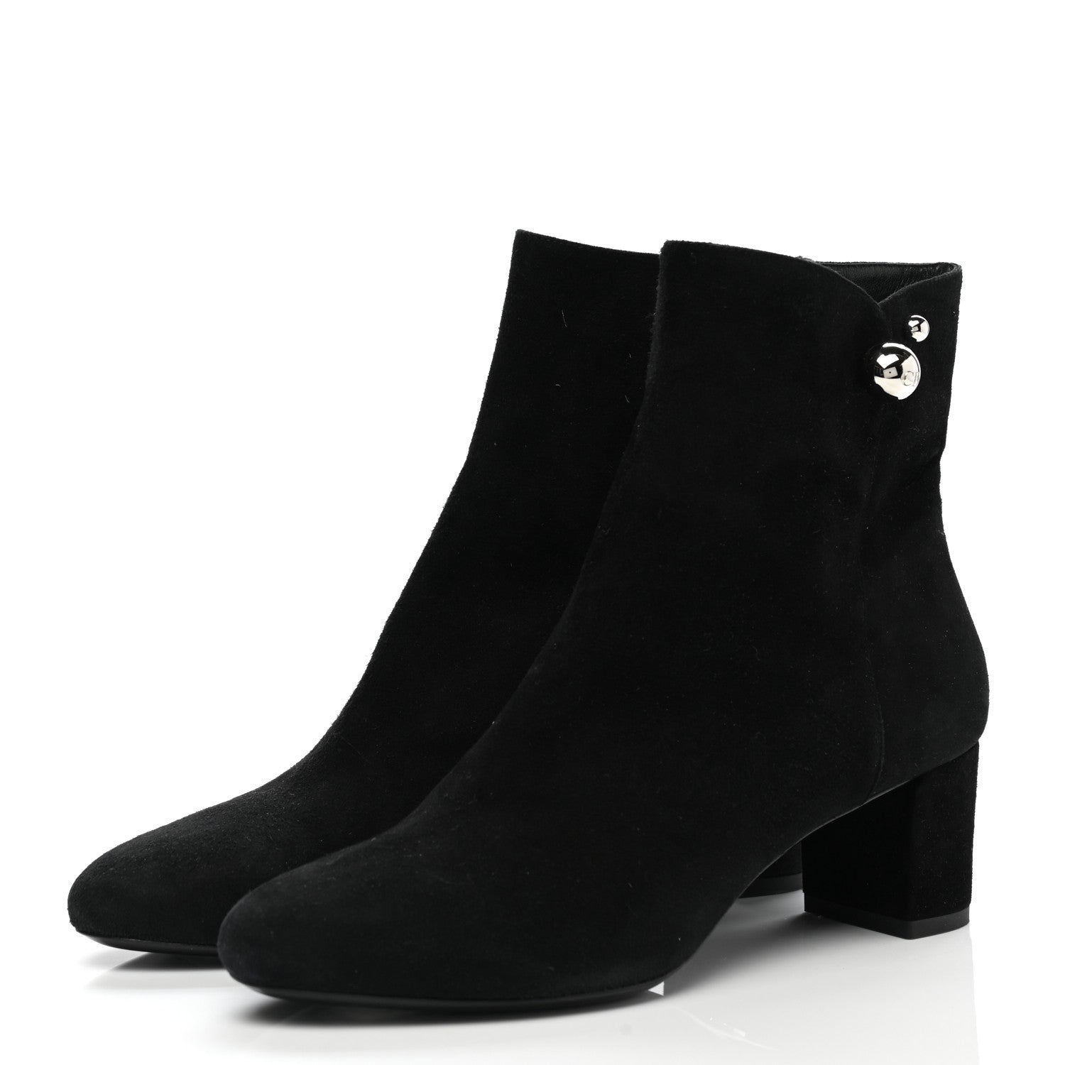 Christian Dior Suede Ankle Boots 38 Black 3 of 9