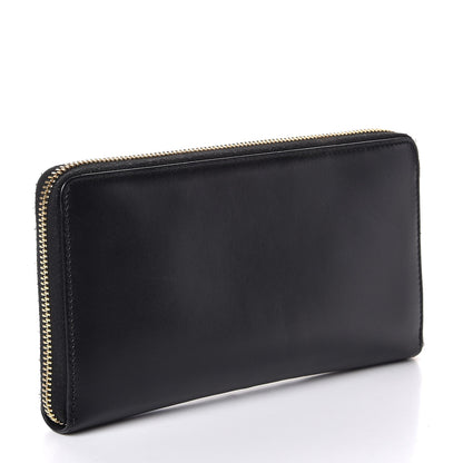 Gucci Apollo Calfskin GG Dadini Embroidered Zip Around Wallet Black 3 of 8