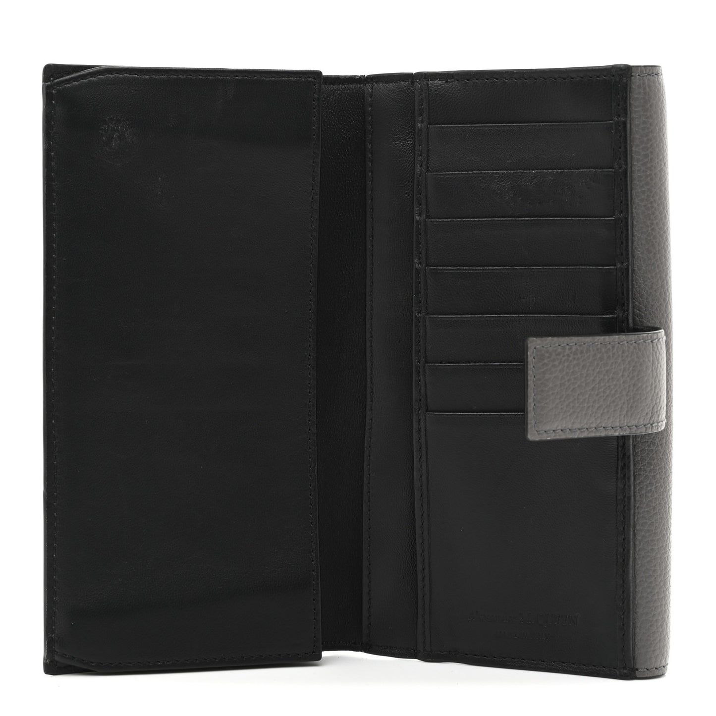 Calfskin Skull Continental Wallet Grey