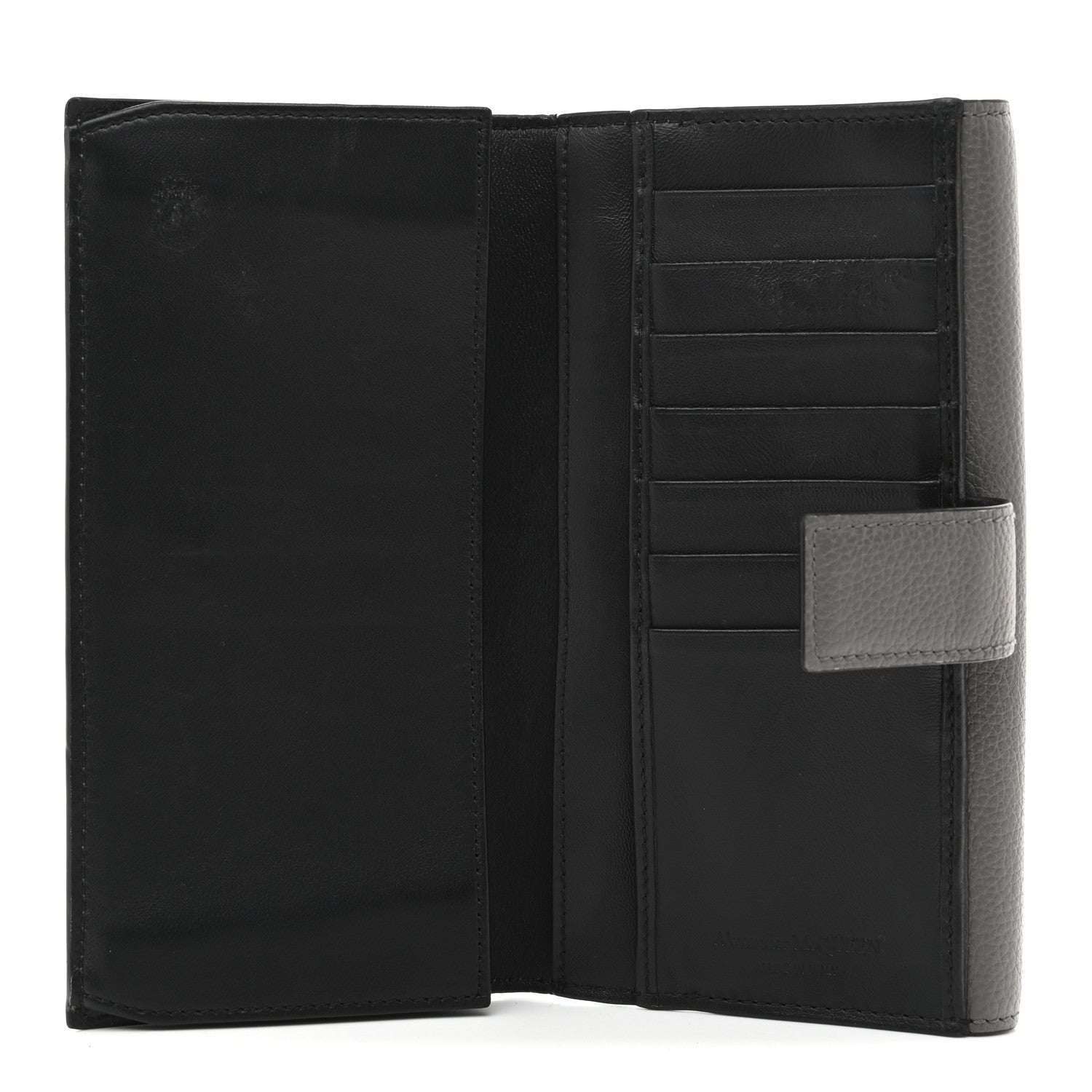Alexander McQueen Calfskin Skull Continental Wallet Grey 5 of 8