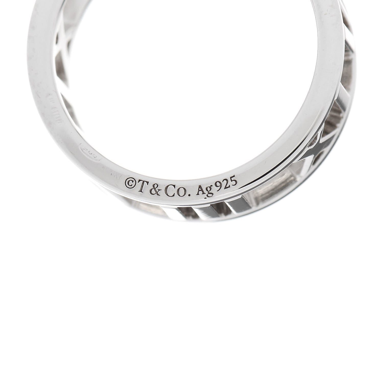 Sterling Silver Wide Atlas Open Ring 49 4.75