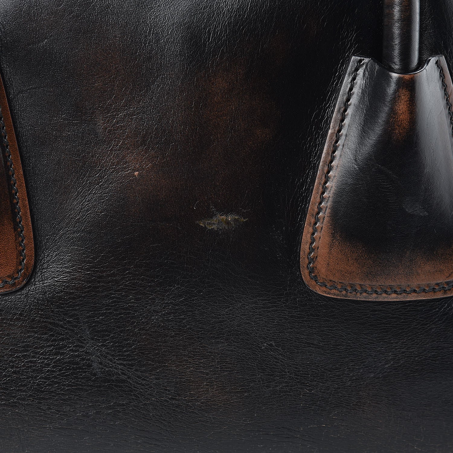 Prada Vitello Vintage Bowling Bag Black 15 of 15