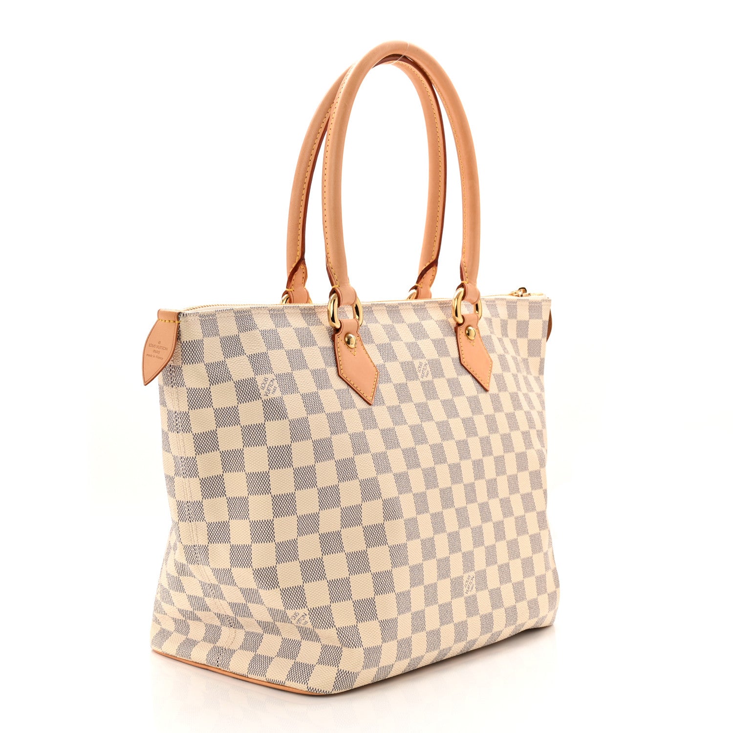 Louis Vuitton Damier Azur Saleya MM 3 of 9