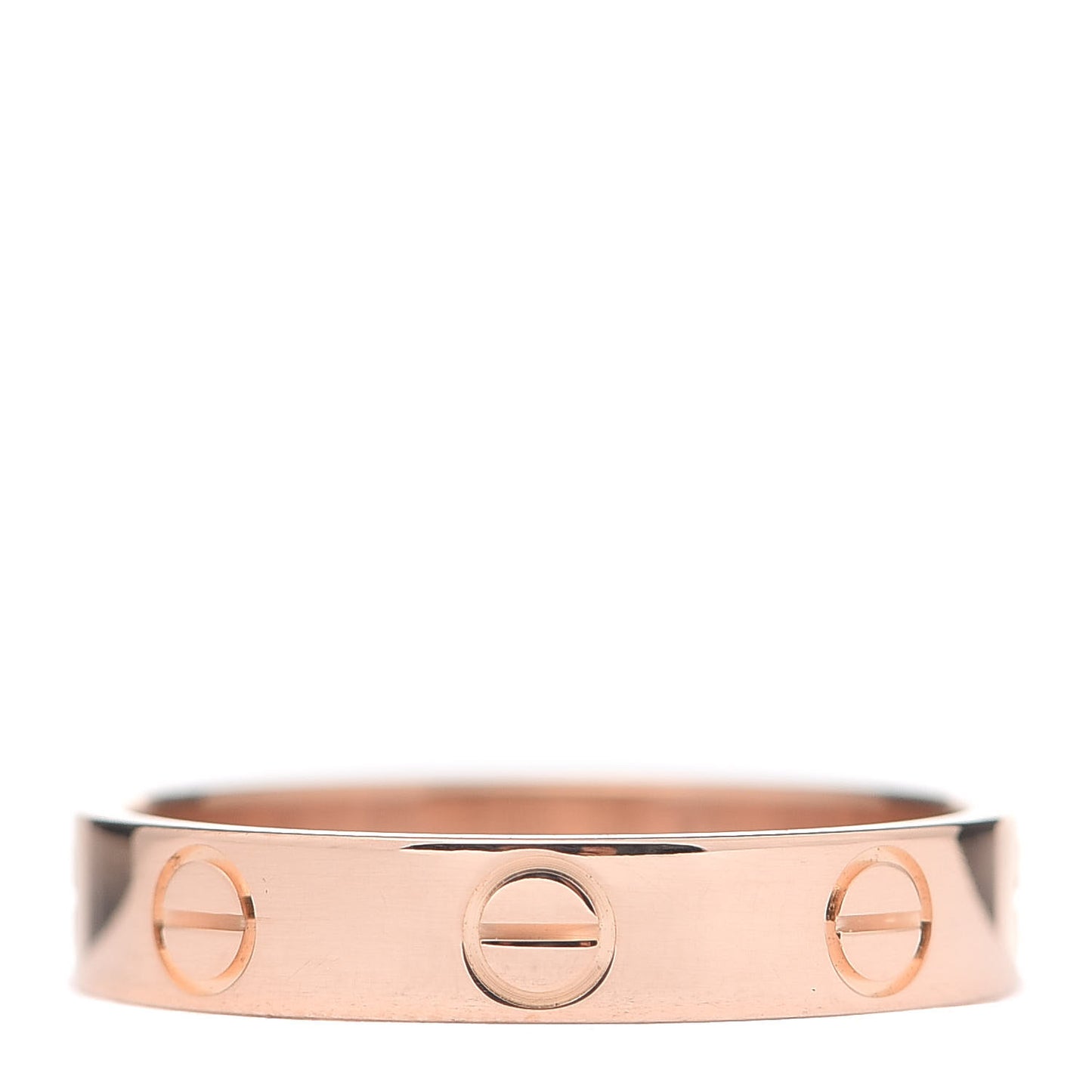 18K Pink Gold 3.5mm LOVE Wedding Band Ring 51 5.75