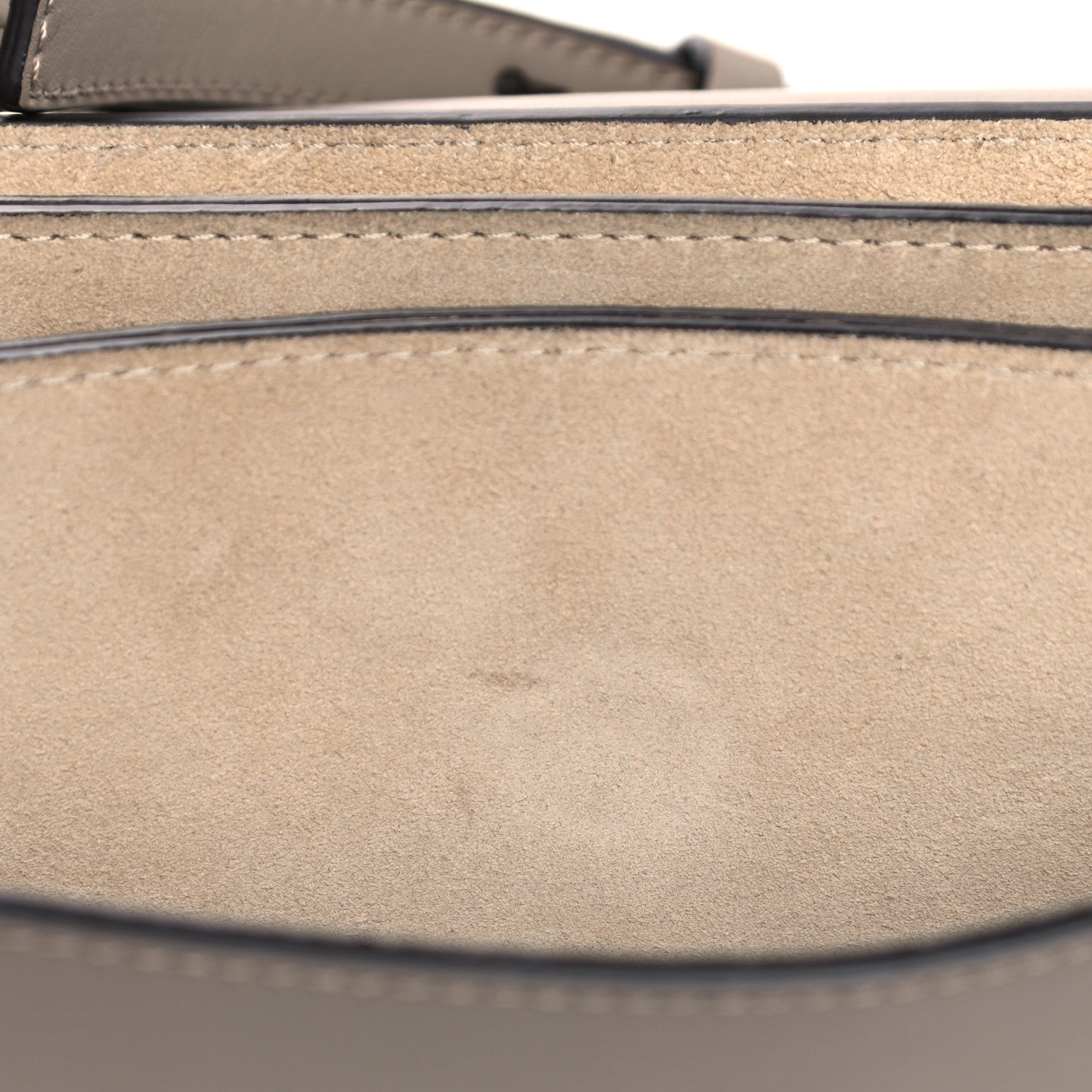 Chloe Suede Calfskin Small Faye Shoulder Bag Motty Grey 18 of 21