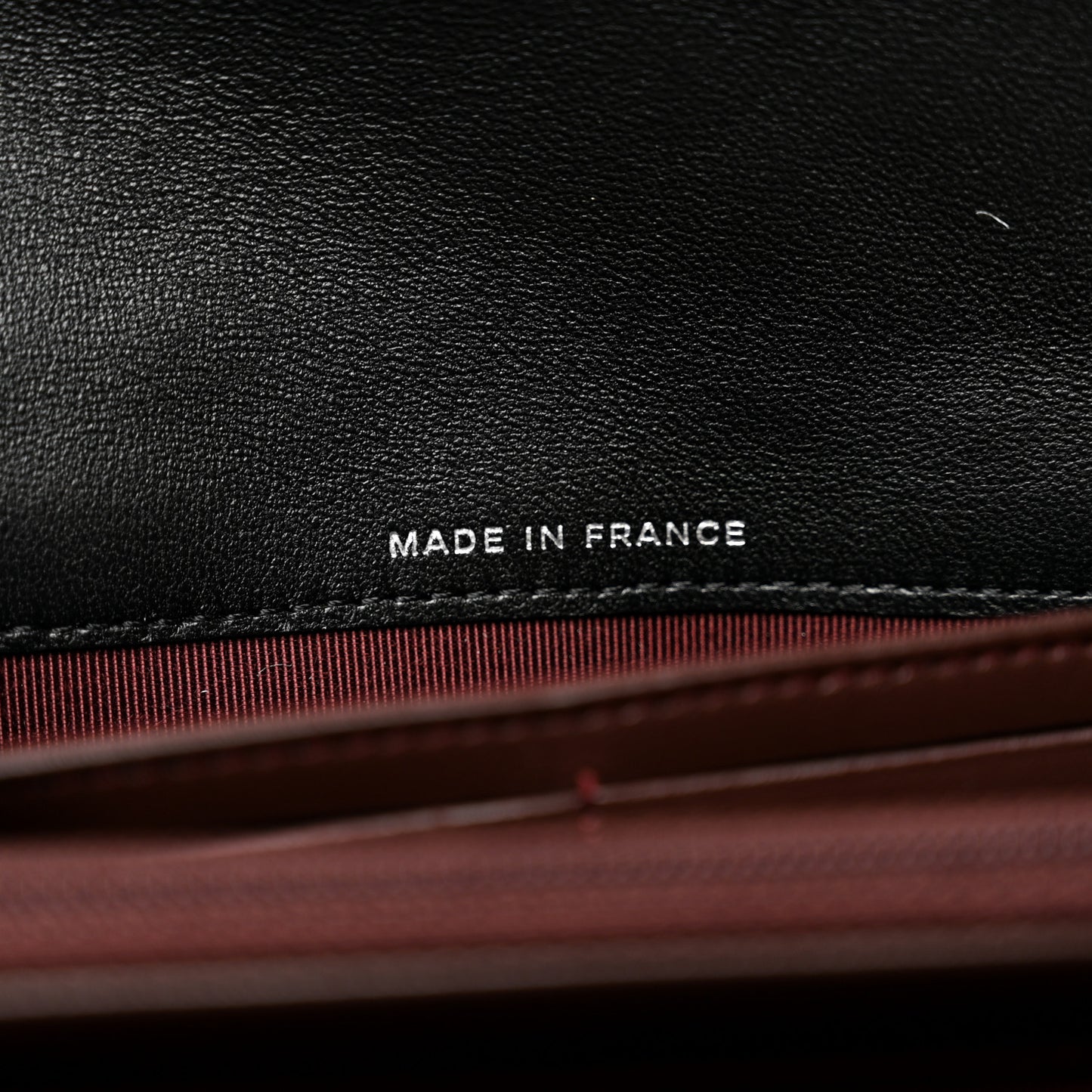 Lambskin Quilted Large Gusset Flap Wallet Black