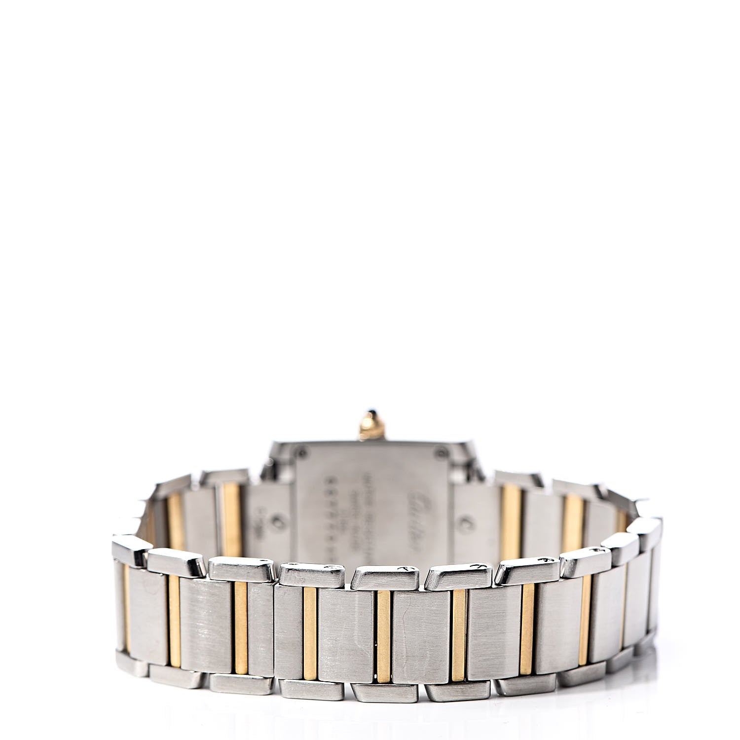 Cartier Stainless Steel 18K Yellow Gold 20mm Tank Francaise Quartz Watch 4 of 9