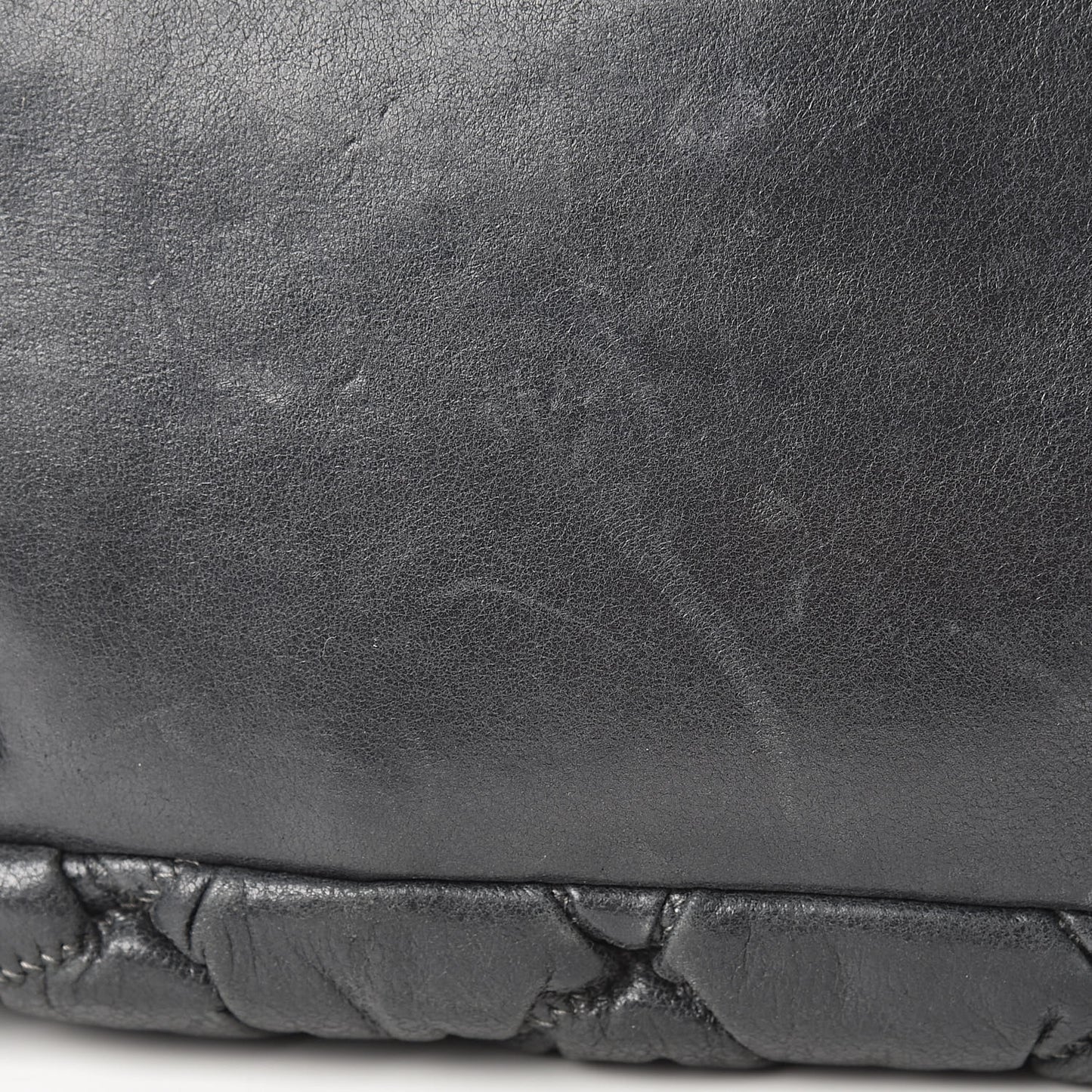 Calfskin Bubble Quilt Accordion Flap Grey