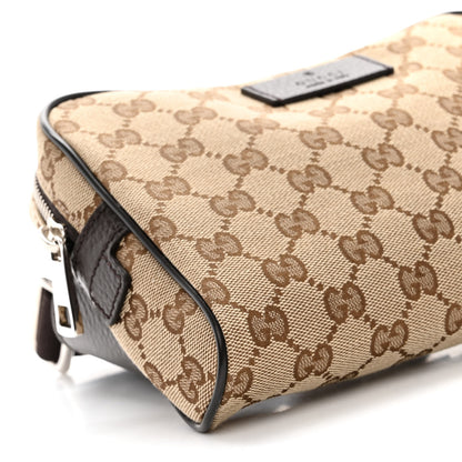 Gucci Monogram Dollar Calfskin Belt Bag Beige Ebony Testa di Moro Marrone Scuro 9 of 10