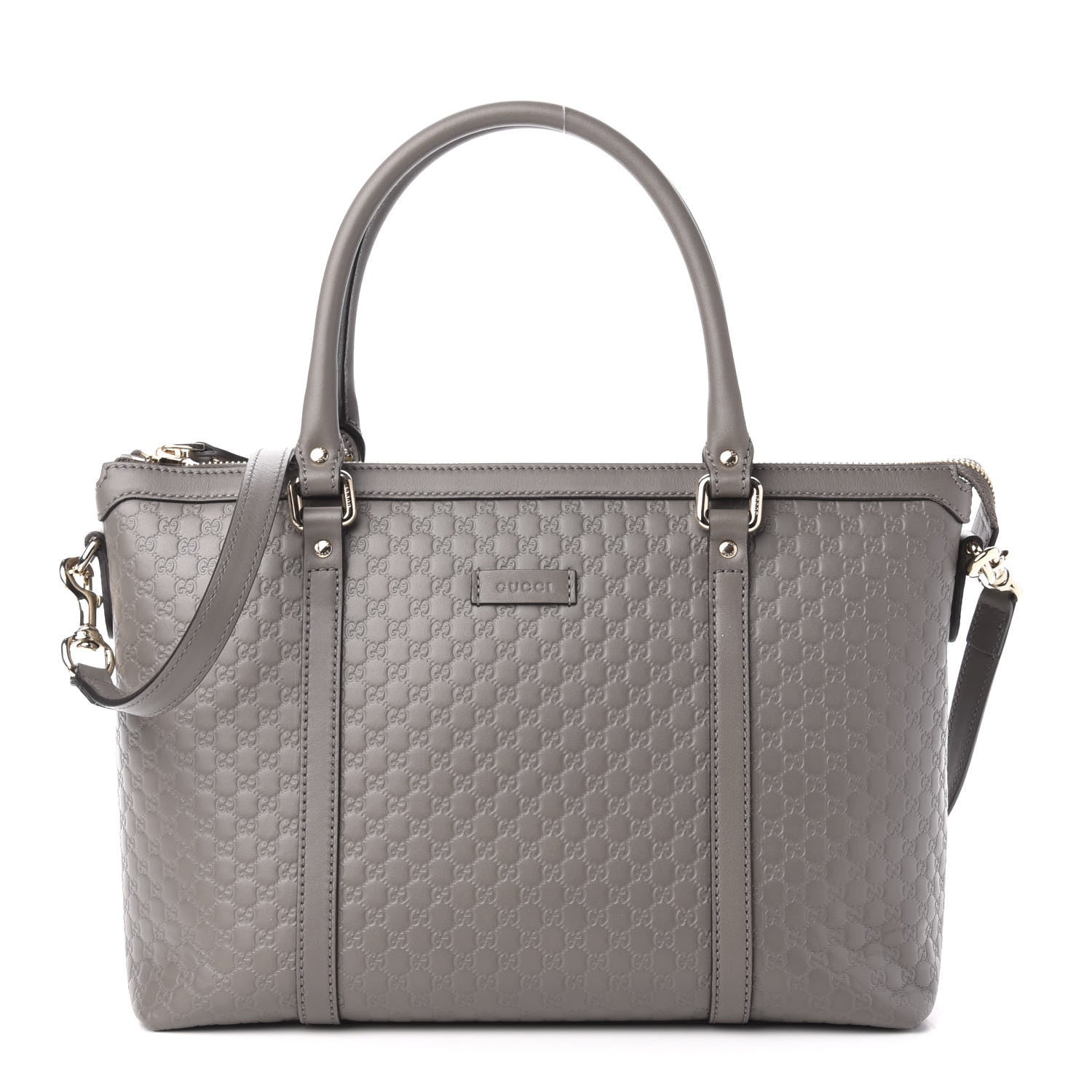Gucci Soft Microguccissima Small Zippered Satchel Loess 1 of 11