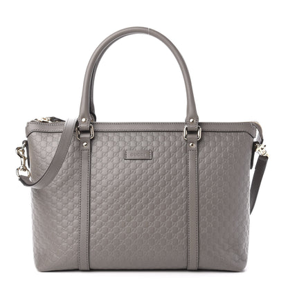 Gucci Soft Microguccissima Small Zippered Satchel Loess 1 of 11
