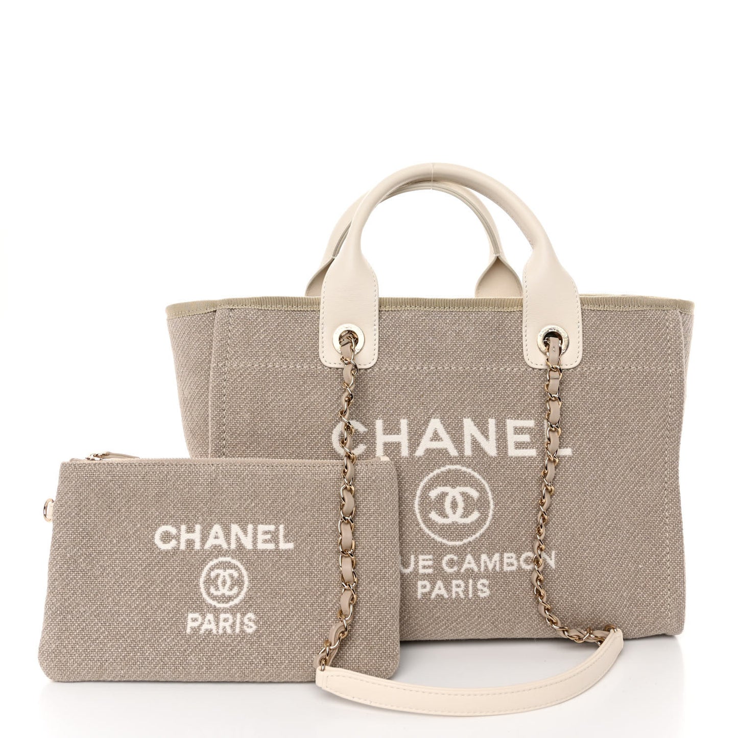 Mixed Fibers Small Deauville Tote White