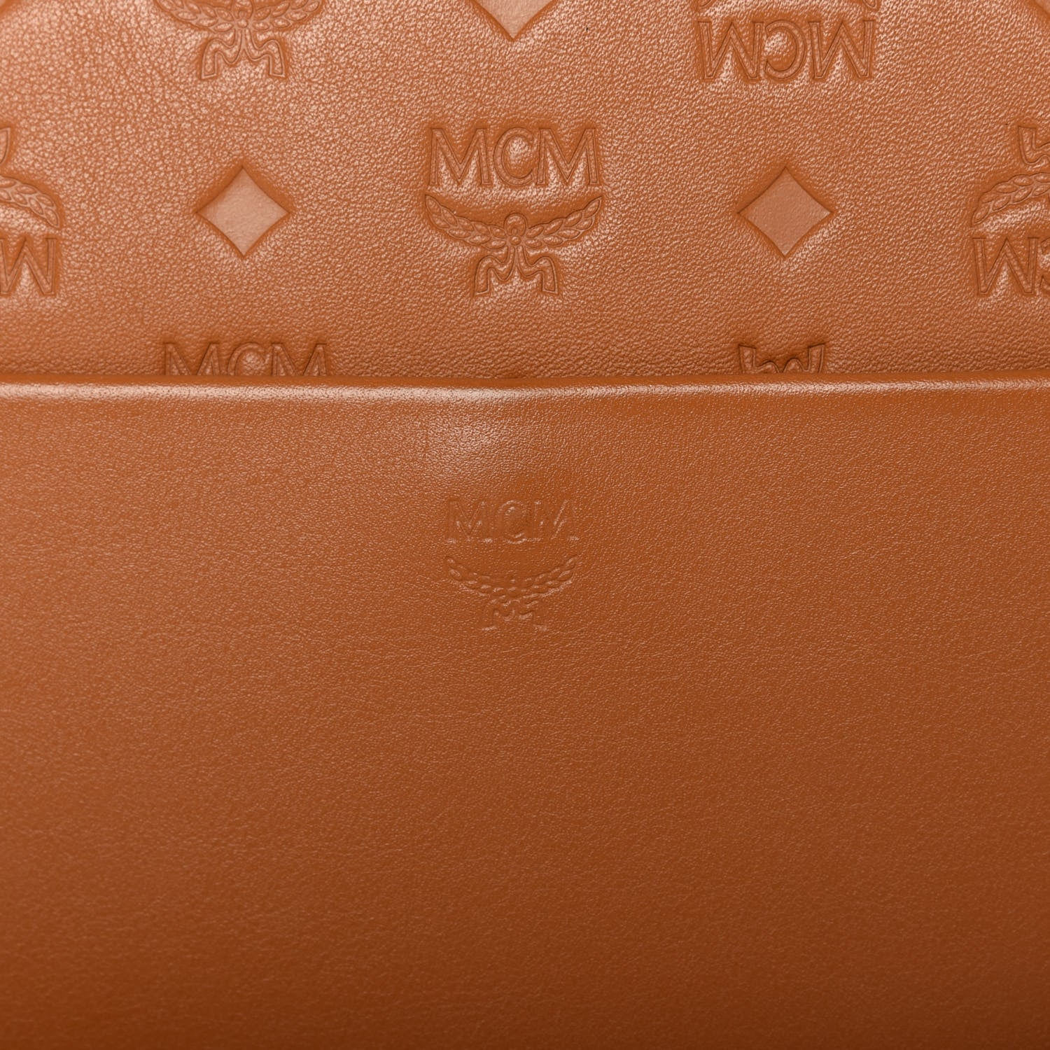 MCM Calfskin Ottomar Essential Crossbody Bag Cognac 10 of 10