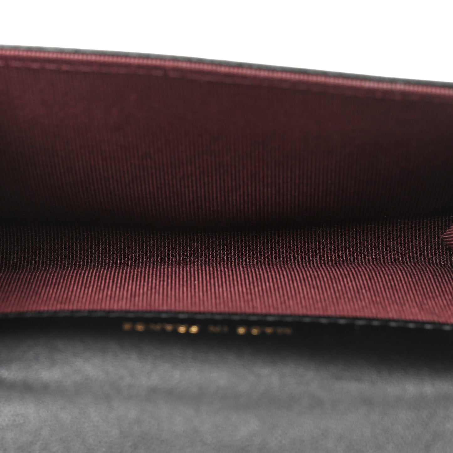 Lambskin Quilted Flap Card Holder Wallet Black