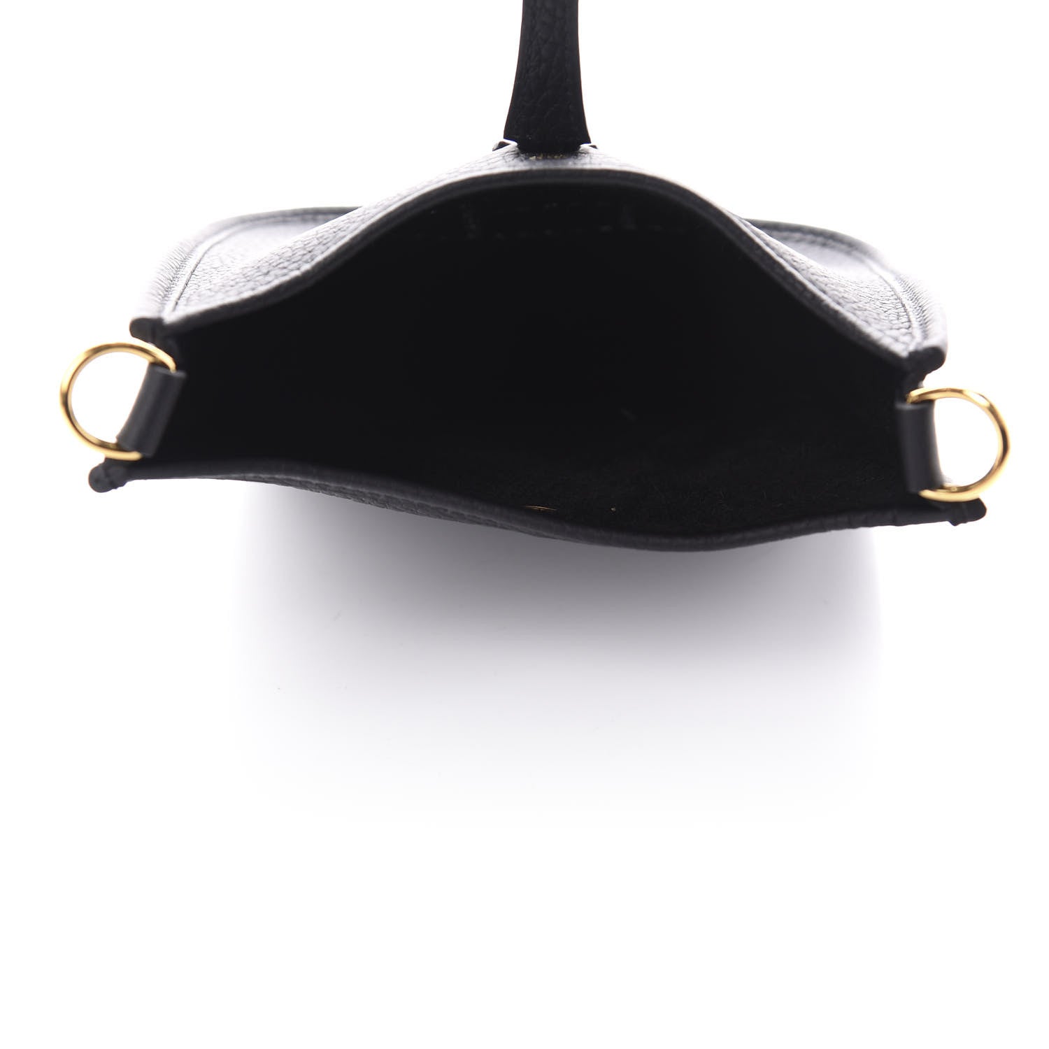 Hermes Taurillon Clemence Evelyne TPM Black 5 of 10