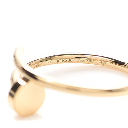 Cartier 18K Yellow Gold Small Juste Un Clou Ring 54 6.75 4 of 7