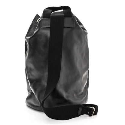 Saint Laurent Smooth Calfskin City Sailor Drawstring Backpack Black 4 of 11