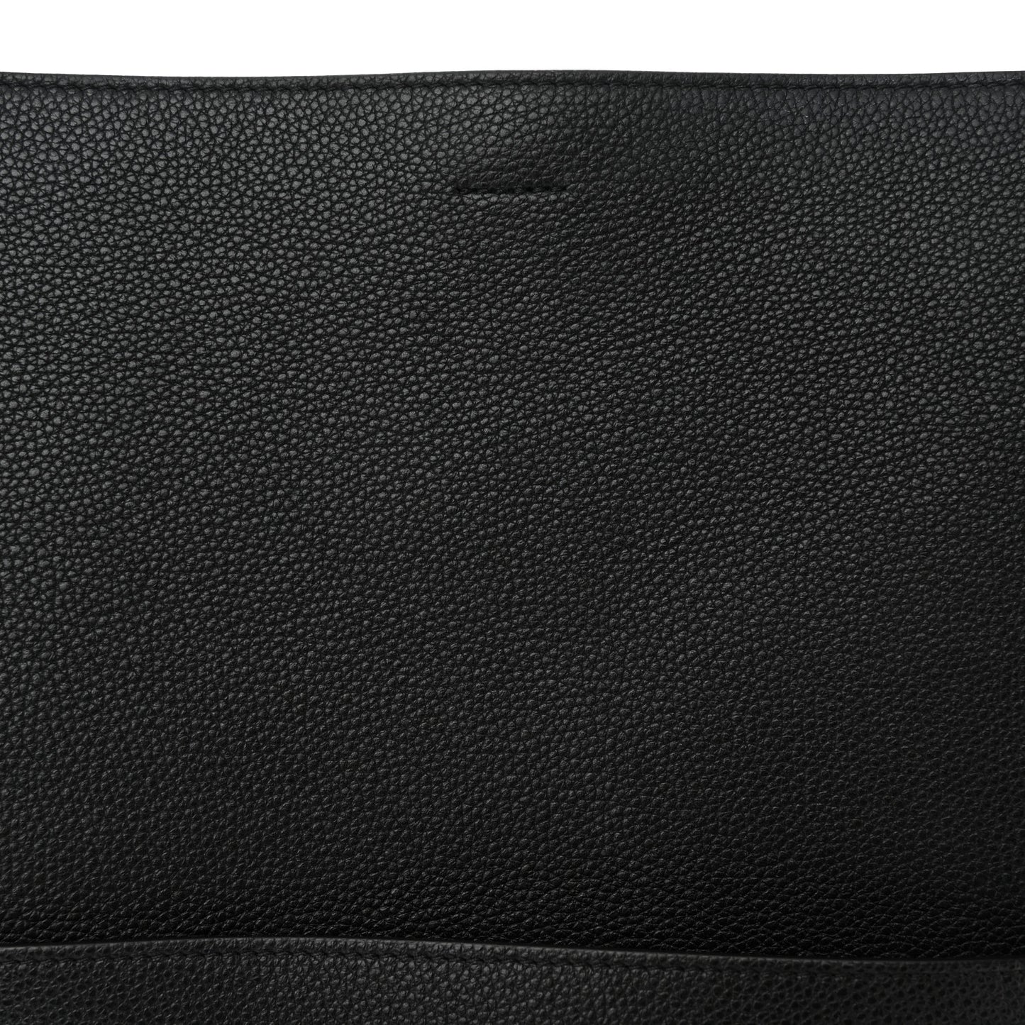 Soft Grained Calfskin Sangle Bucket Bag Black