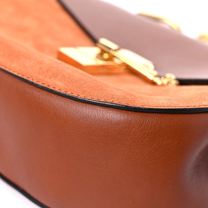 Chloe Suede Smooth Calfskin Drew Shoulder Bag Classic Tobacco 7 of 10