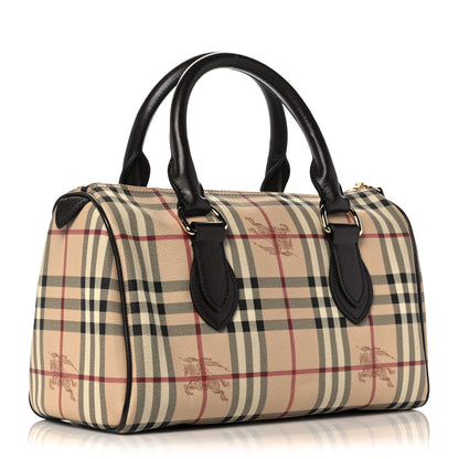 Burberry Haymarket Check Small Chester Bowling Bag Chocolate 3 of 11