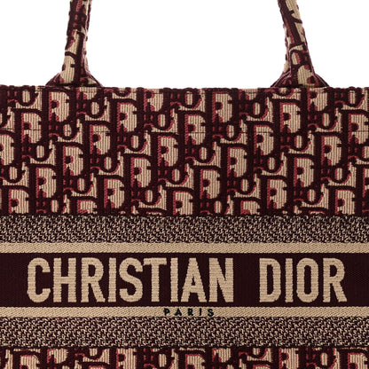 Christian Dior Oblique Medium Book Tote Burgundy Multicolor 8 of 13