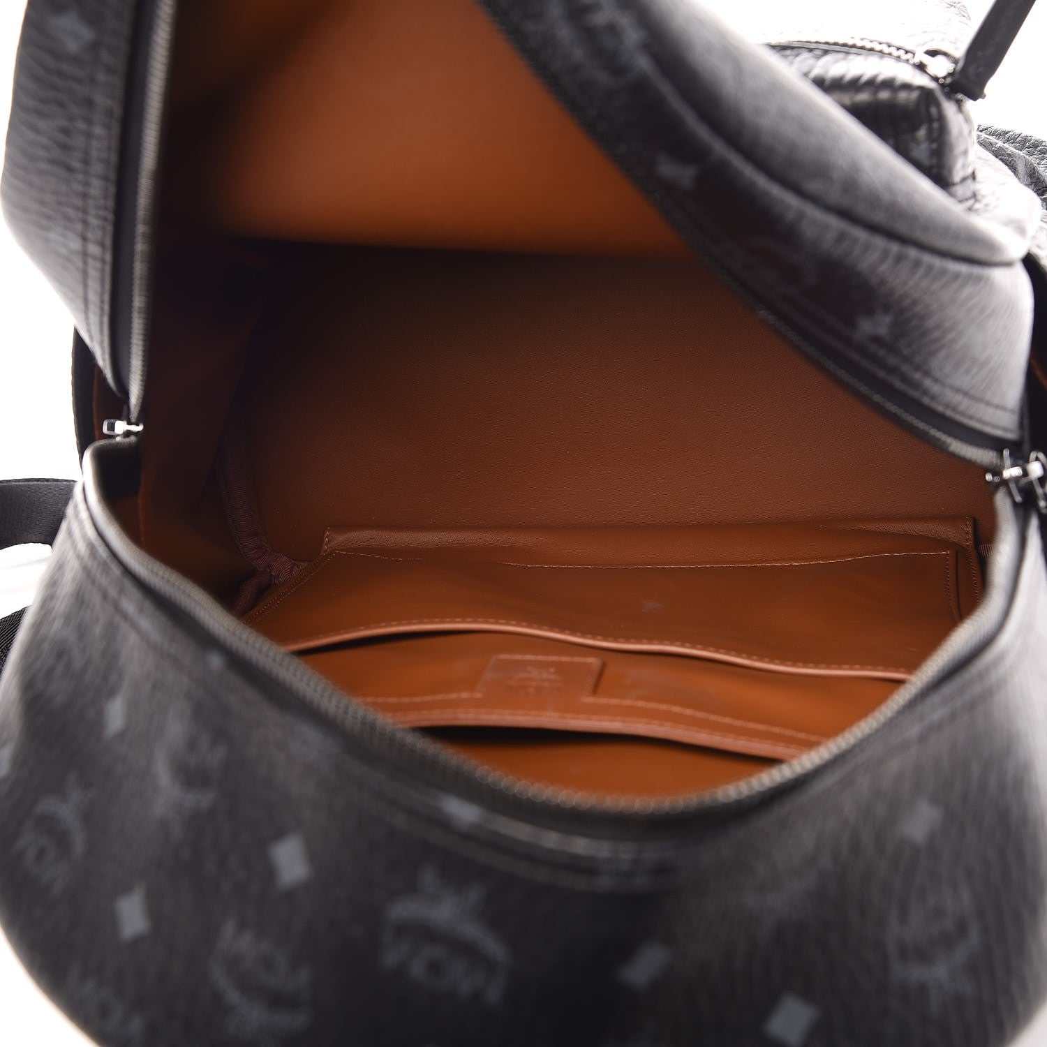 MCM Visetos Medium Side Studs Stark Backpack Black 5 of 15