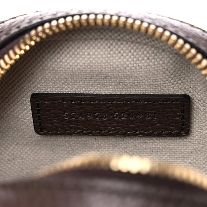 Gucci GG Supreme Monogram Equestrian Web Mini Ophidia Round Shoulder Bag Brown 7 of 10