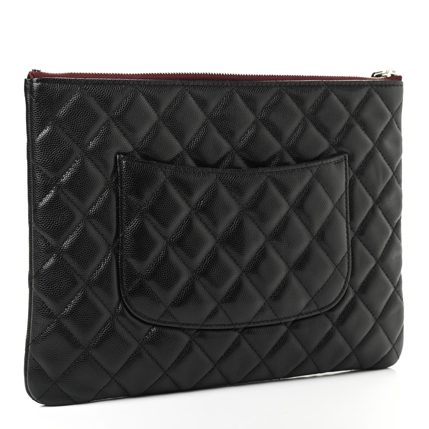 Chanel Caviar Quilted Medium Cosmetic Case Black 3 of 7