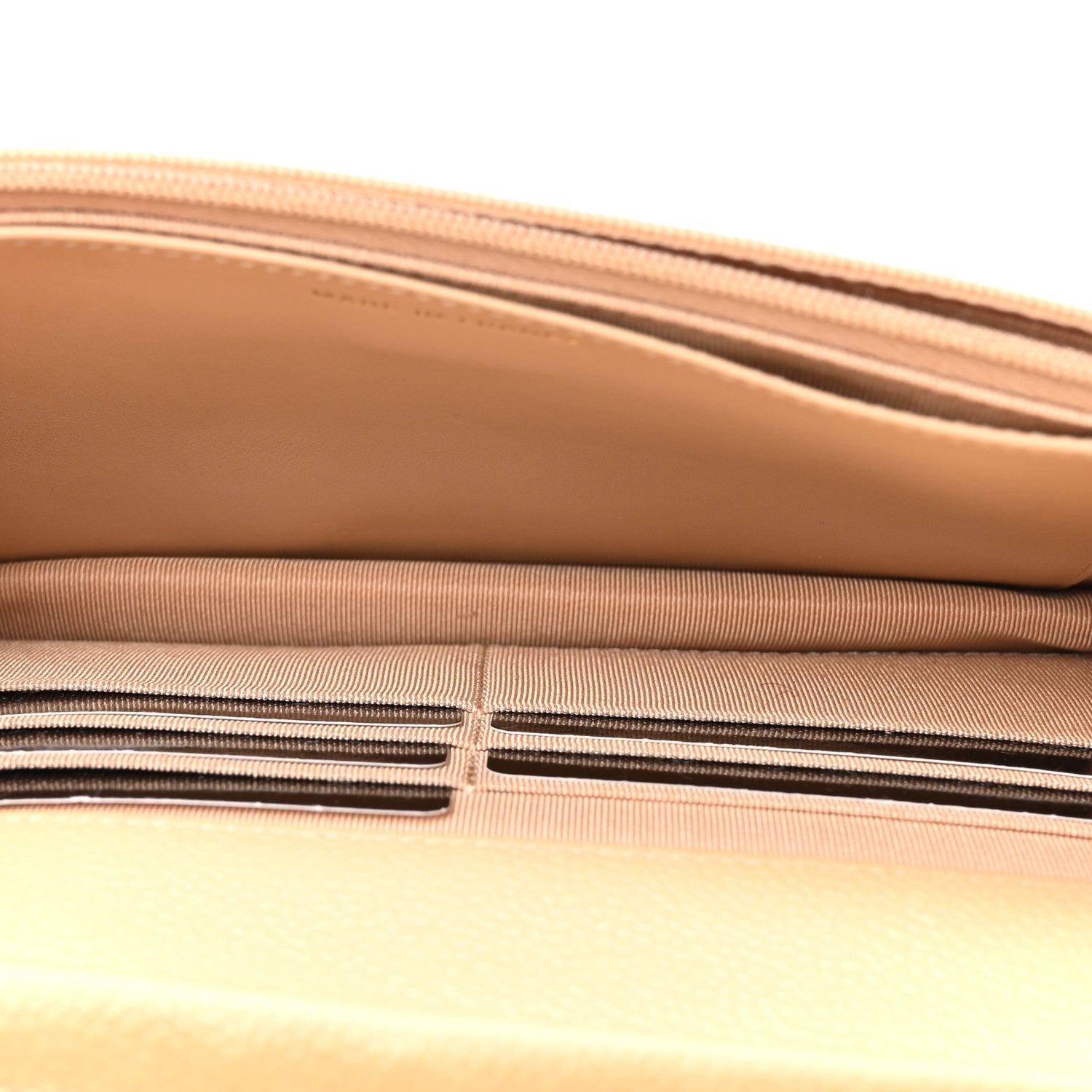 Chanel Caviar Quilted Wallet on Chain WOC Beige Clair 5 of 11