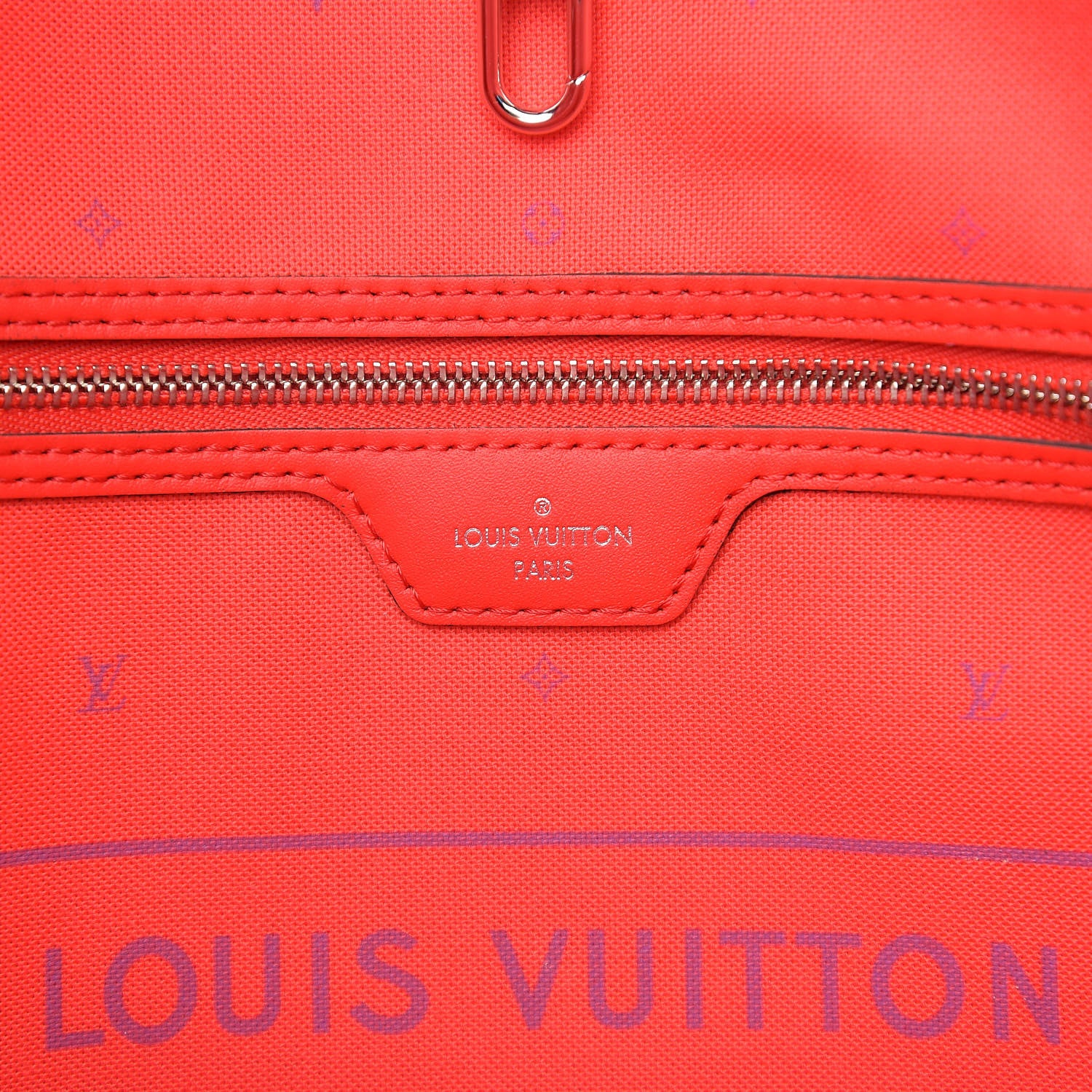 Louis Vuitton Monogram Escale Neverfull MM Rouge 6 of 10