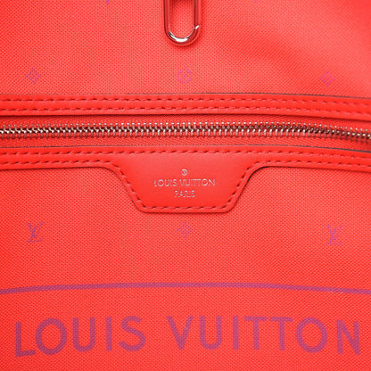 Louis Vuitton Monogram Escale Neverfull MM Rouge 6 of 10