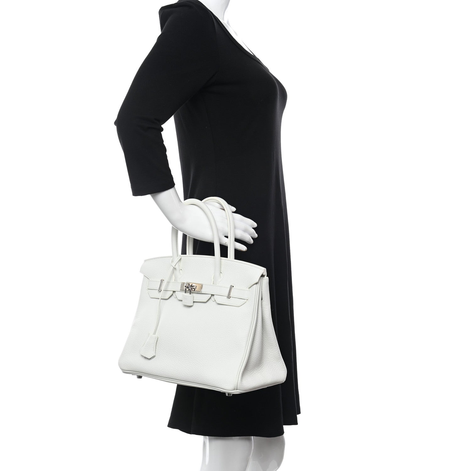 Hermes Togo Birkin 30 White 2 of 12