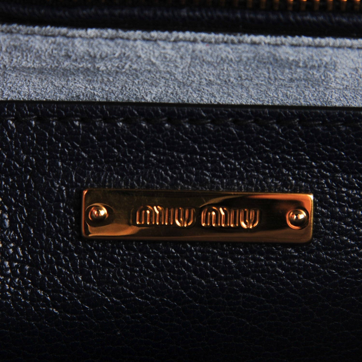Miu Miu Goatskin Bandoliera Madras Bi-Color Shoulder Bag Cielo Baltico 6 of 9