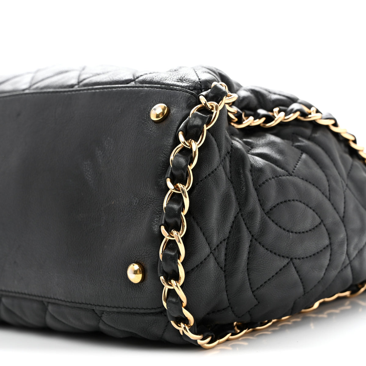 Chanel Calfskin Quilted Large Chain Me Hobo Black 10 of 13