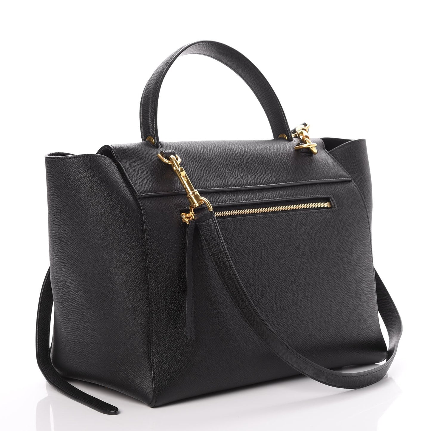 Grained Calfskin Mini Belt Bag Black