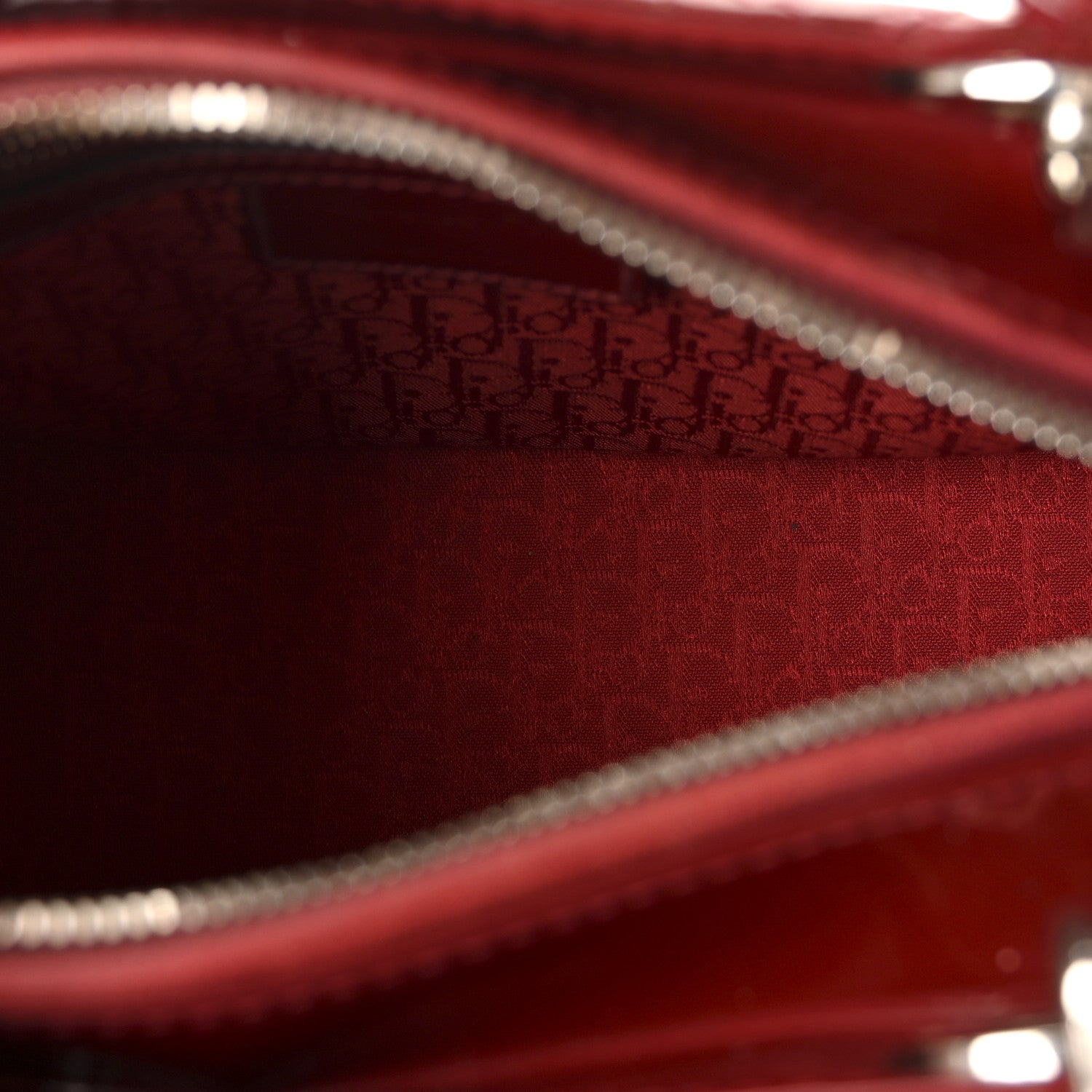 Christian Dior Patent Cannage Medium Lady Dior Red 5 of 10