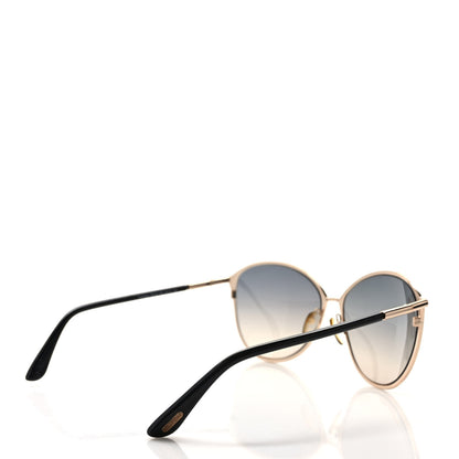 Tom Ford Penelope Vintage Round Sunglasses TF320 Black 4 of 8